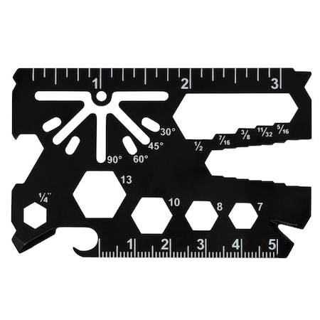 Hillman HILLMAN Stainless Steel Black Wallet Multi Plier Tool 9983533